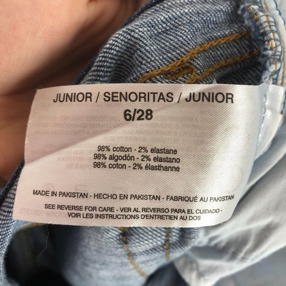 ELLA MOSS High Waist Straight Jeans Women's Size 6 Blue Denim Stretch Zip Fly - Picture 10 of 10